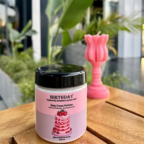 🧴 Body Cream 🍓 Birthday (Strawberry Pound Cake)